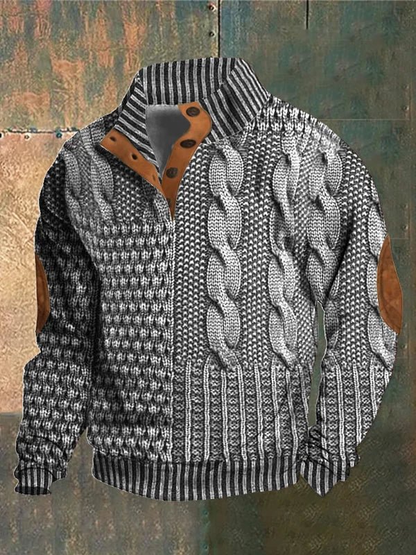 Damon™ | Printed Knit Sweater