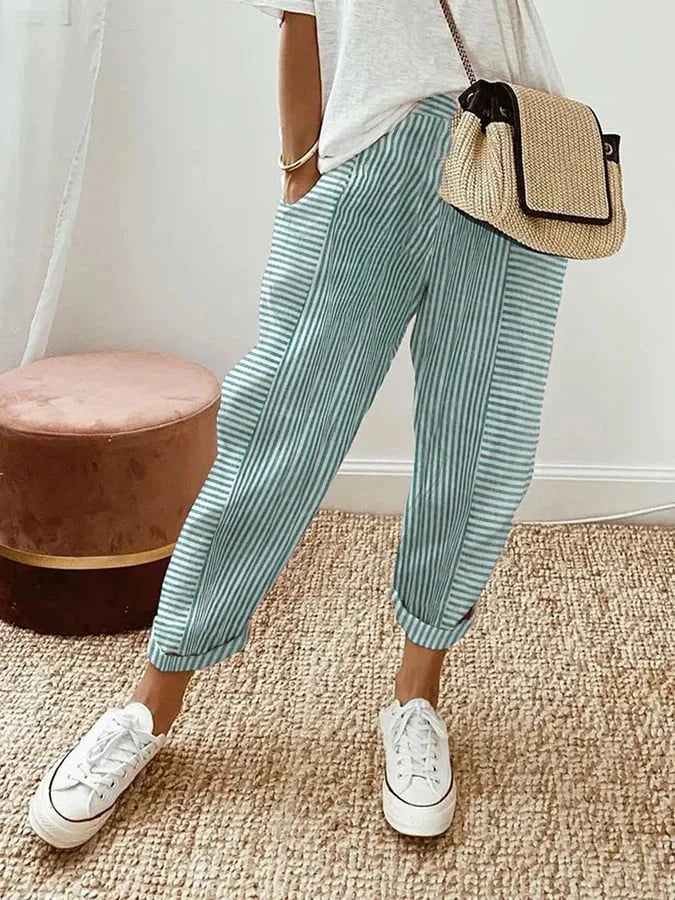 Elodie – Striped Pants