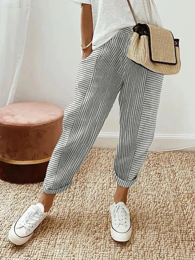 Elodie – Striped Pants