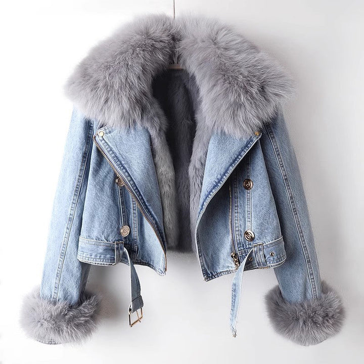 Elysia – Soft Denim Coat