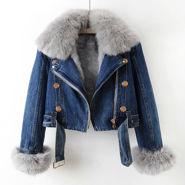 Elysia – Soft Denim Coat