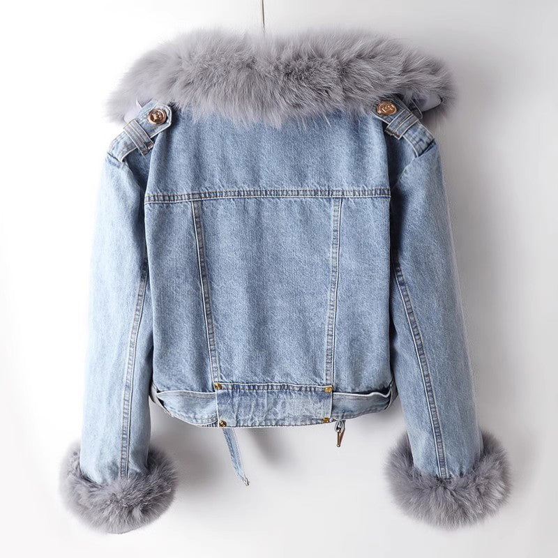 Elysia – Soft Denim Coat
