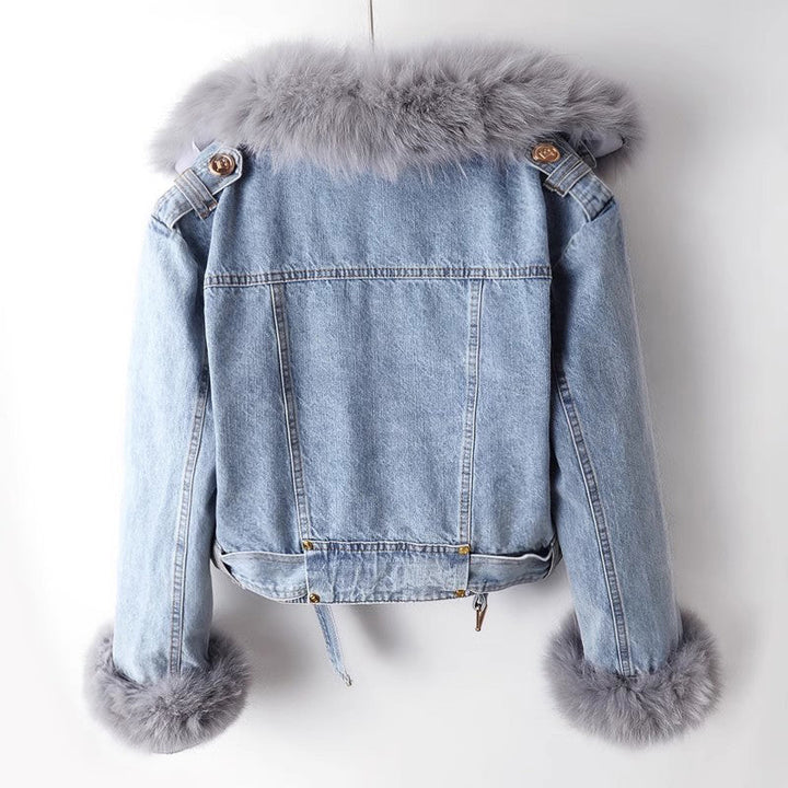 Elysia – Soft Denim Coat
