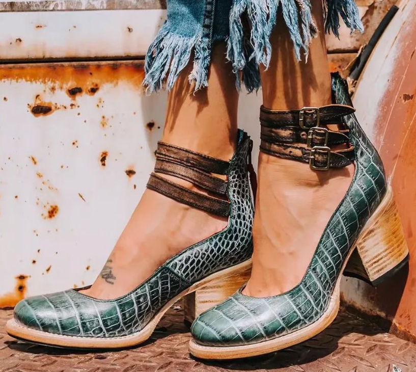 Sophie — Multi-Strap Comfort Heels