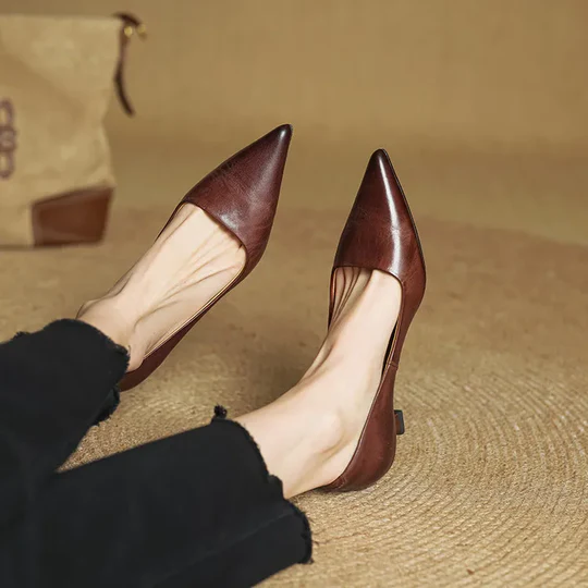 Elisanne – Elegant Leather Slingback Flats