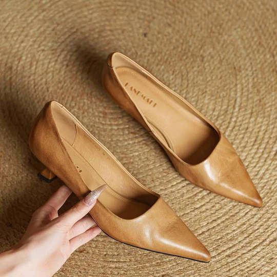 Elisanne – Elegant Leather Slingback Flats