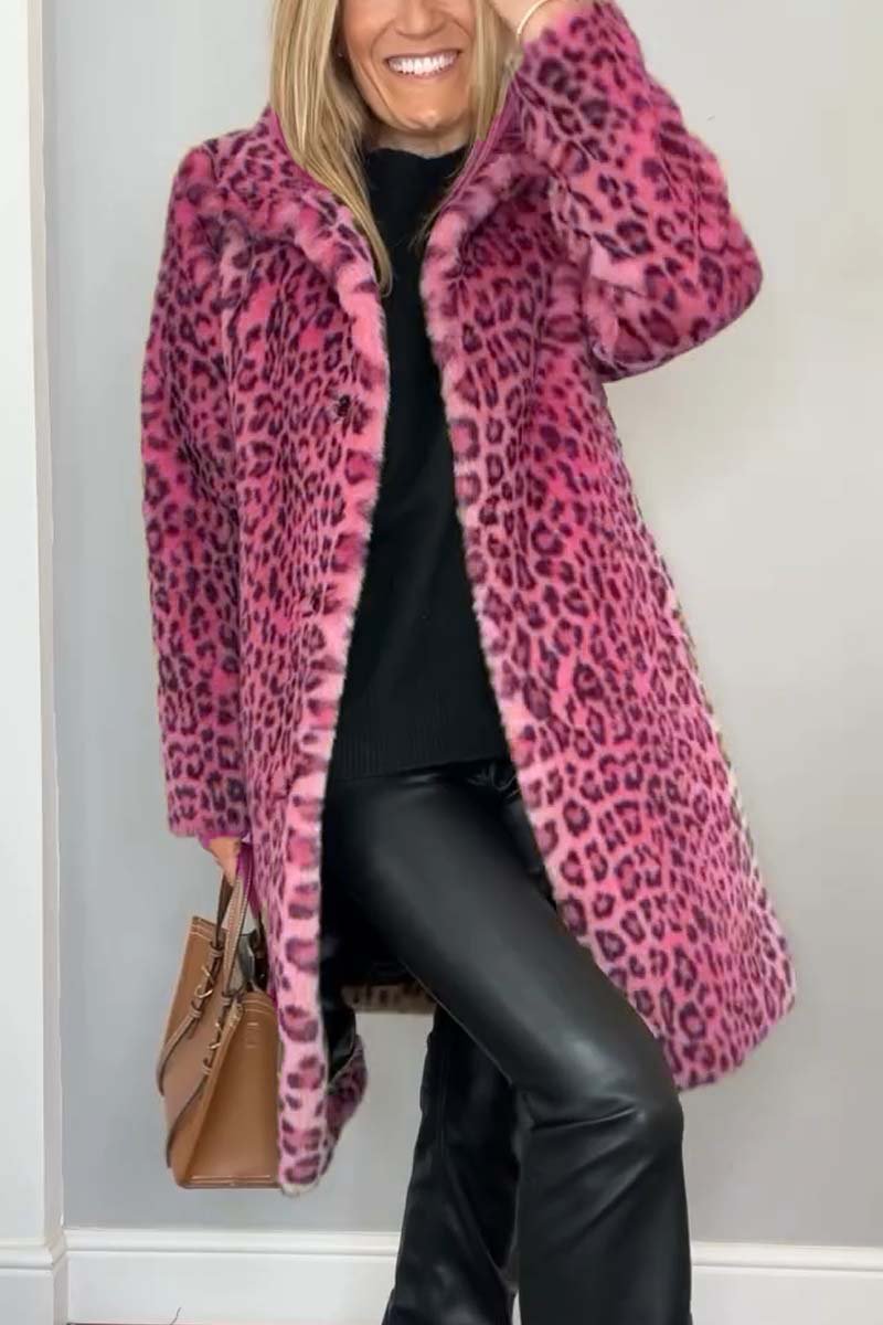Lizzetta™ — Leopard Chic Long Coat