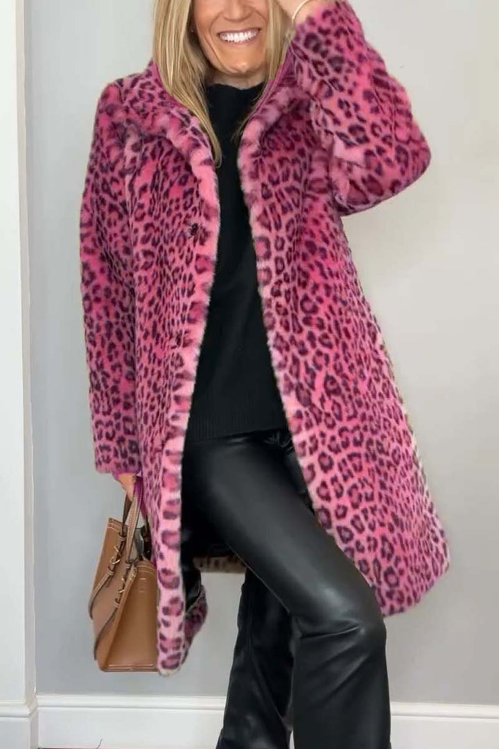 Lizzetta™ — Leopard Chic Long Coat