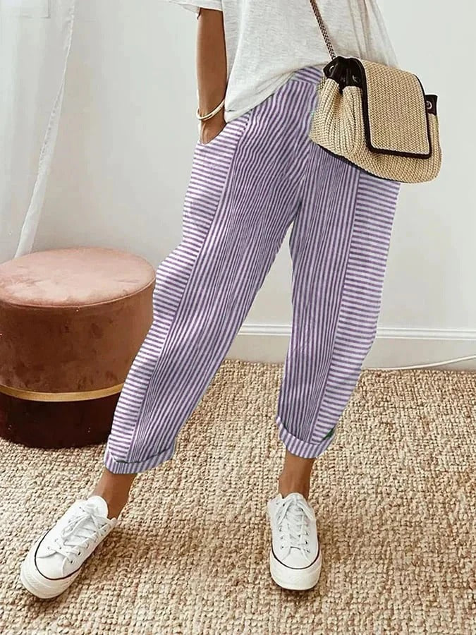Elodie – Striped Pants