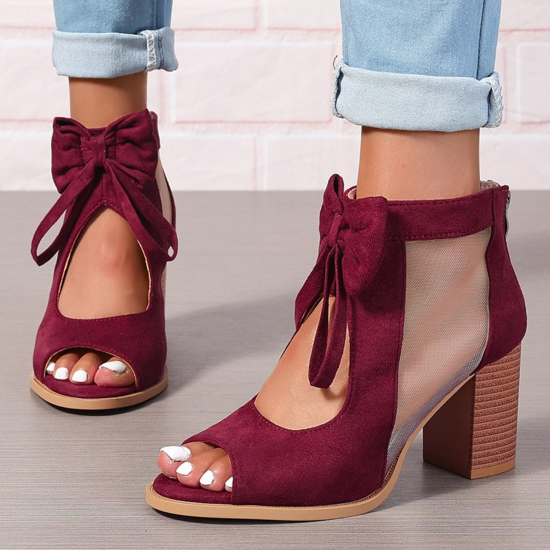 Clarise – Bow-Tied Comfort Heels