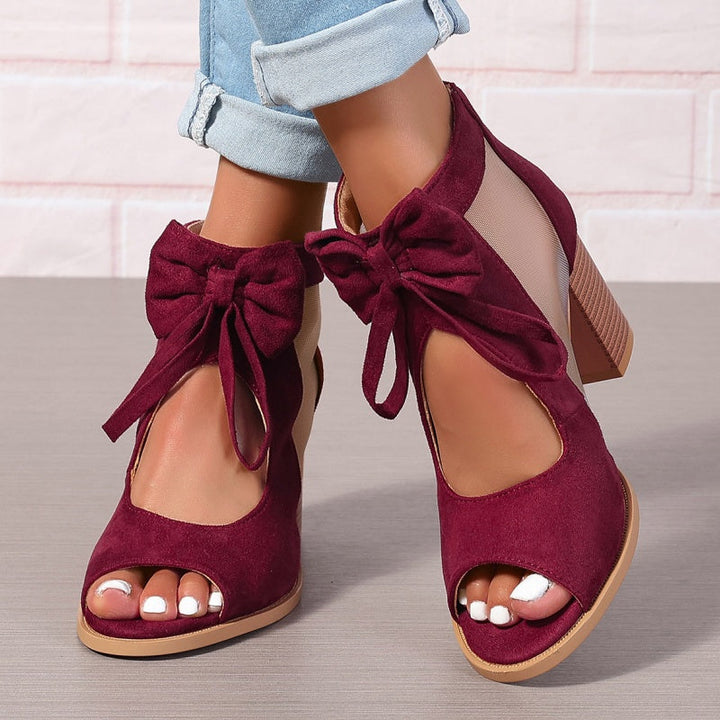 Clarise – Bow-Tied Comfort Heels