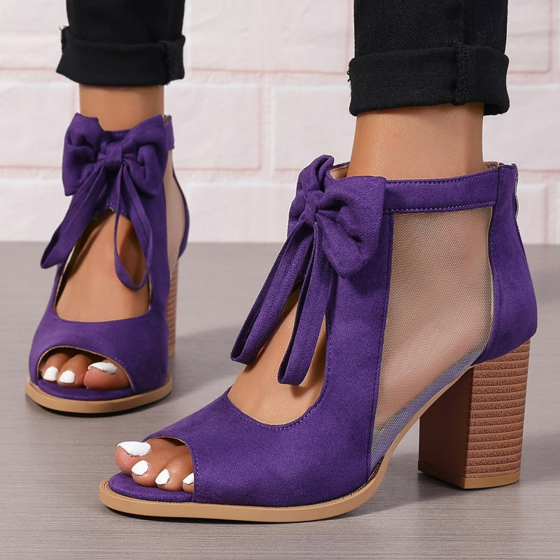 Clarise – Bow-Tied Comfort Heels