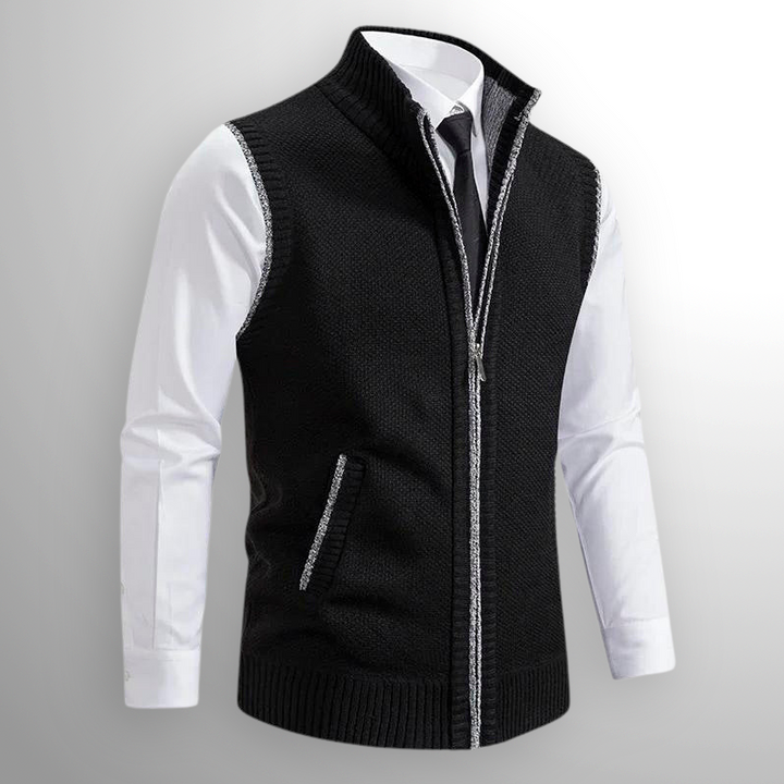 Harrin - Warm Zip Sweater Vest