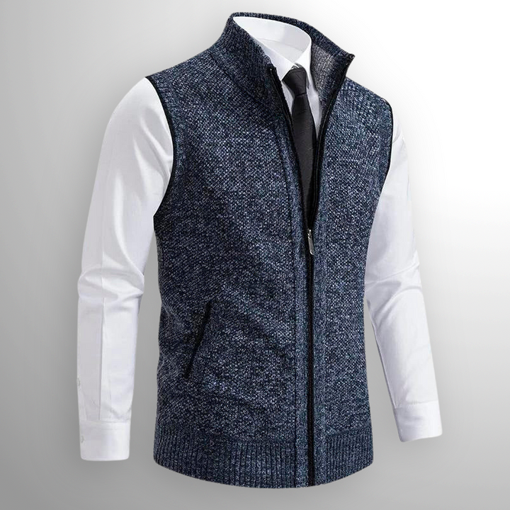 Harrin - Warm Zip Sweater Vest