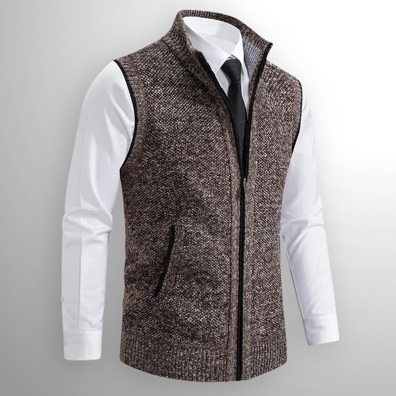 Harrin - Warm Zip Sweater Vest