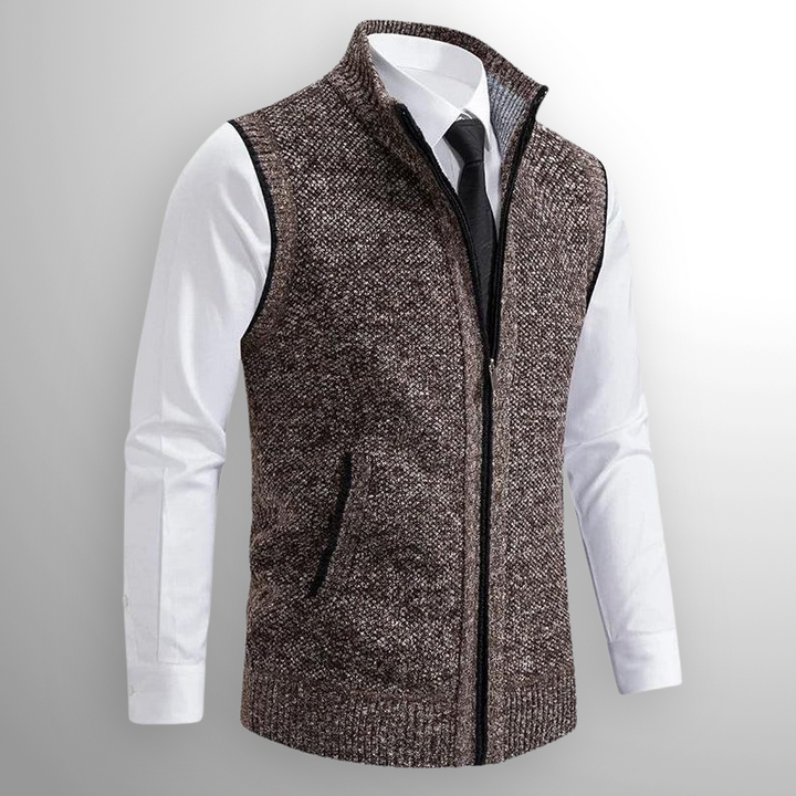 Harrin - Warm Zip Sweater Vest